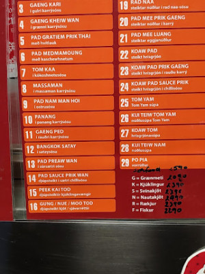 Bangkok Take Away menu 3