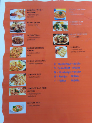 Bangkok Take Away menu 5