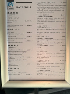 Black Beach Restaurant menu 0