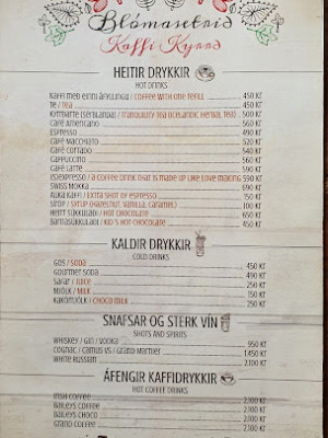 Blómasetrið - Kaffi Kyrrð menu 0